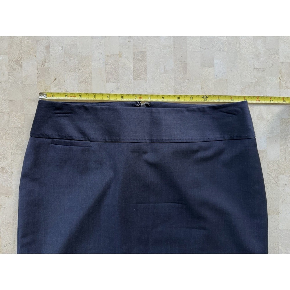 Talbots Navy Blue Wool Pencil Skirt‎ Classic Business Career Tailored Office 6P - Picture 2 of 7